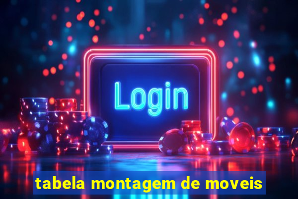 tabela montagem de moveis